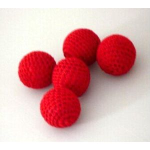 2pcs Haak Bal (2.5 cm, Rood, een met Magnetische + een normaal) chop Cup Ballen Close Up Goocheltrucs Cup & Ballen Accessoires Gimmick