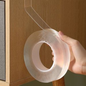 Transparante Magic Nano Tape Wasbare Herbruikbare Dubbelzijdig Plakband Nano-Geen Spoor Plakken Verwijderbare Lijm Reinigbare Huishouden