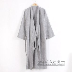 Winter Mens Warm thicken 100% Katoen kimono Yukata Herfst Traditionele Lange Badjas Mannelijke lounges pyjama Mannelijke pyjama 110807