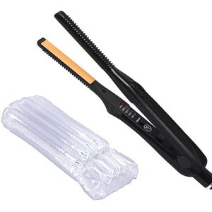 Ultra-Dunne 2 In 1 Stijltang Haar Krultang Professionele Keramische Stijltang Voor Kort Haar Vrouwen En Mannen baard Stijltang