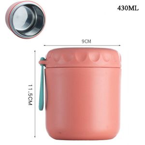 430Ml Voedsel Thermische Jar Geïsoleerde Soep Thermos Containers Rvs Lunchbox Drinkbeker Met Lepel Lange Termijn isolatie
