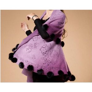 Rode Lente Winter Vrouwen Trui Gebreid Vest Cape Sjaal Sjaals Buitenste Mantel Mantel Cape Vest Trui Mode Moeder