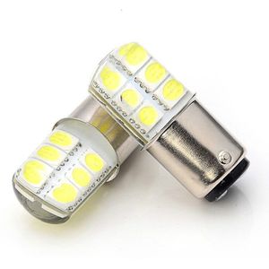 4Pcs 1157 P21/5W Bay15d S25 Led 12SMD 12V 1W Silicagel Automobiel Auto Brake stop Parking Drl Licht Rood/Wit/Geel
