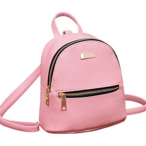 Mini Schoudertas Pu Leer Mode Vrouwen Leren Rugzak School Rugzak College Schouder Satchel Reistas #25