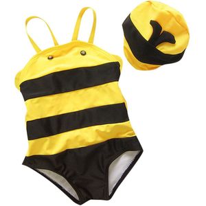 Peuter Kids Baby Jongen Meisje Mouwloze Bee Cartoon Strand Badmode Bandjes Set Outfits Beachwear Casual Mode Badpak