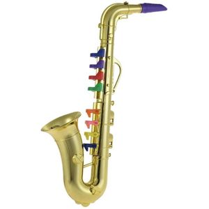 Saxofoon Muziekinstrument Props Muziek Tool Kinderen Simulatie Voor Kids Kind Goud