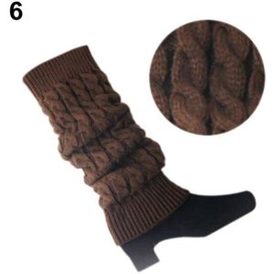 Sales! Vrouwen Gehaakte Cable Knit Gevlochten Winter Beenwarmers Boot Manchetten Toppers Sokken