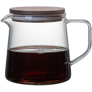 300/500Ml Hittebestendige Clear Glas Theepot Kruik Met Deksel Koffie Thee Bloem Theepot Melk Sap Container Voor keuken Glazen Theepot