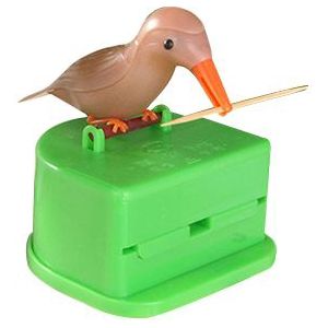 Basedidea Vogel Vorm Tandenstoker Houder Automatische Tandenstoker Pick Up Dispenser Organizer Box voor Tandenstoker