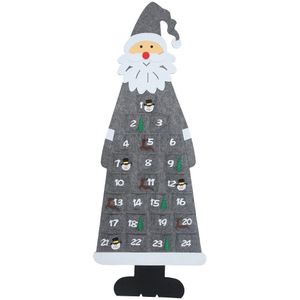 Vilt Kerst Advent Kalender Met Zakken Muur Opknoping Santa Voelde Advent Kalender 24 Dagen Countdown Kalender Voor Home Decor