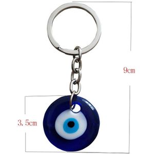 3 Maten Kan Kiezen Turkse Blue Eye Sleutelhanger Glas Zak Opknoping Mobiele Telefoon Auto Hanger Legering Reizen Gedenkteken home Decor