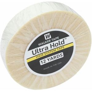 12 Meter 1.9 Cm 2.54 Cm Wit Ultra Hold Ondersteuning Tape Dubbelzijdig Waterdichte Plakband Voor Tape Haarverlenging /Toupet/Lace Pruik