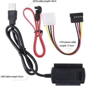 Sata/Pata/Ide Schijf Naar Usb 2.0 Adapter Converter Kabel Voor 2.5 / 3.5 Inch Harde Schijf 2425