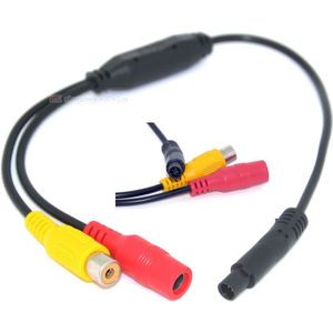 Auto Video Kabel RCA-4PIN Voor Auto Achteruitrijcamera Sluit Auto Monitor DVD Trigger Kabel parkeerhulp