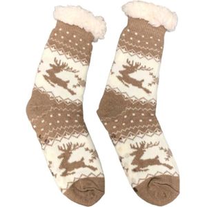 Kerst Super Dikke Sokken Winter Vrouwen Thermische Cozy Fuzzy Slipper Sokken Fleece Gevoerde Antislip Warm Houden Vrouwelijke