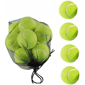 12 stks/set van Tennisbal 7 cm Tennis met Carrying Mesh Bag Puppy Hond Bal Herbruikbare Duurzaam tennis теннис & cx