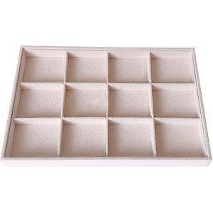 Sieraden Store Display Tray Stand Roze Draagbare Sieraden Opbergdoos Case Ring Earring Organizer Ketting Lade