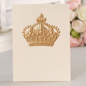 12 set sprookje thema crown Card laat bericht kaarten Lucky Liefde valentijn Kerst Party Uitnodiging Brief envelop