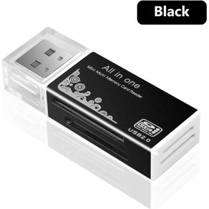 4 In 1 Kaartlezer Usb 2.0 Multi Kaartlezer Geheugen Adapter Voor Memory Stick Pro Duo Micro Sd/t-flash/M2/Ms Kaartlezer