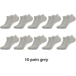 10 Paren/partij Mannen Sokjes Ademend Comfortabel Katoen Wit Grijs Zwart Solid Boot Sok Voor Man Prijs