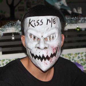 X-Merry Speelgoed Kus Me Purge Mask Kostuum Horror Scary Halloween Bloody Pvc Volwassen Party Verkiezing Maskers Man Vrouw masker