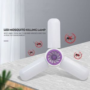 180 Led E27 Muggenmelk Killer Plafondlamp Drie-Blade Hoge Helderheid Home Magazijn Workshop Vouwen Licht