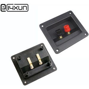 1Pcs 2P Vierkante Auto Stereo Speaker Terminal Board Ronde Dubbele Binding Post Schroef Connector Subwoofer Plug 90Mm X 80Mm