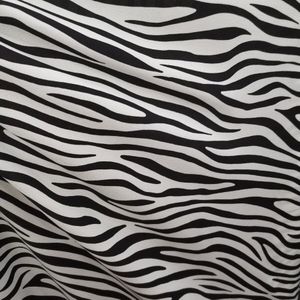 Zebra Chiffon Stof Gedrukt Materiaal Elastische Dropping Ademend Sjaal Blouse Diy Craft Cosplay Stof 1 Yard