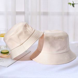 Zwart Wit Emmer Hoed Unisex Katoen Visser Hoed Zomer Zonnebrandcrème Panama Cap Vrouwen Mannen Outdoor Strand Zon Hoeden