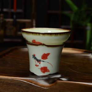 [GROOTSHEID] Jingdezhen Handgeschilderd Celadon Theepot Keramische Filter Mesh Theepot Thee