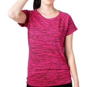 Grote Size Yoga Quick Dry Running Slanke Overhemd Mouwen Zweetabsorberende Fitness T-shirt Ademend Top Kleding Sport Vrouwen Korte