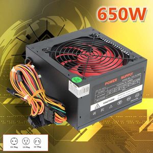 650W Pc Voeding Pfc Actieve Computer Cpu Voeding 20 + 4-Pin 12Cm Fans Atx 12V Molex Pcie W/Sata Pcie