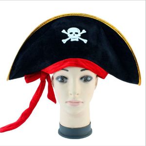 Wzcx Schedel Rode Touw Halloween Persoonlijkheid Piraat Cap Casual Tij Party Unisex Cosplay Hoed Prop