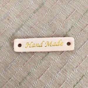 4 Stuks Eenvoudige Brief Gedrukt Lederen Labels Tags Diy Handgemaakte Craft Quilten Kleding Tassen Accessoires Materialen