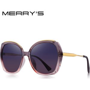 MERRYS Vrouwen Luxe Trending Gradiënt Zonnebril Dames Mode Gepolariseerde zonnebril UV400 Bescherming S6323