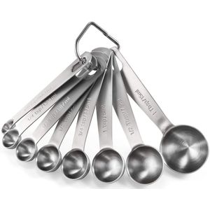 Roestvrij Staal Meten Lepels, maatlepels Cups Set Voor Droge En Vloeibare Ingrediënten 6 Pack/7 Pack/8 Pack/9 Pack