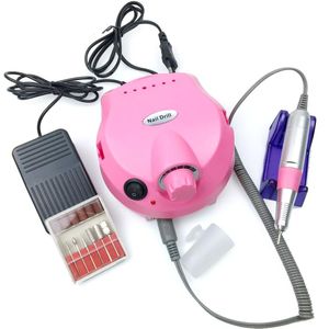 Elektrische Nail Boor Machine Manicure Pedicure Bestanden Gereedschap Kit &amp; Accessoire Nail Polijstmachine Slijpen Beglazing Machine Voor Gel Polish