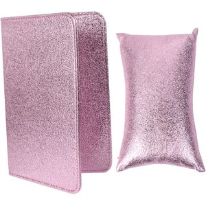 2 Stuks Pu Lederen Nail Hand Rest Pad En Kussen Opvouwbare Zachte Hand Arm Rest Kussen Holding Mat Manicure Accessoires voor Nail Salo