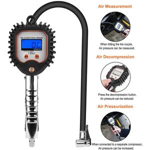 Auto Bandenspanningsmeter Digitale Voor Truck Auto Motor Suv Bandenspanning Sensor Reparatie Tool Bandenspanningscontrolesysteem