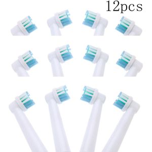 12xReplacement Opzetborstels Voor Oral-B Elektrische Tandenborstel Fit Advance Power/Pro Gezondheid/Triumph/3D excel/Vitality Precision Clean