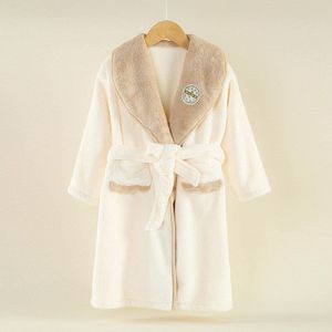 Herfst En Winter Kinderen Leuke Slapen Gown Sneldrogende Dikker Badjassen Voor Kinderen Baby Meisje Kleding Kerstcadeaus