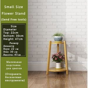 Staande Plant Stand Succulent Plank Rack Balkon Multi-layer Indoor Bamboe Bloempot Plank Voor Interieur Decoratie