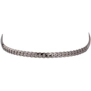 Yhpup Verklaring Snake Chain Choker Ketting Rvs Metalen Textuur Kraag Ketting Sieraden Бижутерия Для Женщин