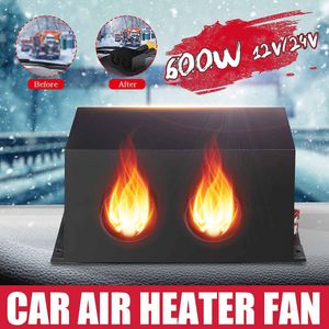 600W Universele Auto Heater 2 Gat Draagbare Auto Verwarming Ontdooier Voorruitverluchting Met 2 Extensible Slangen Auto Verwarming Fans Voor camper Auto