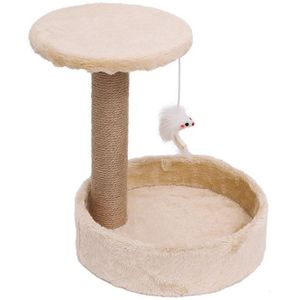 Kat Scratcher Sisal Touw Meubels Klimmen Boom Speeltuin Rascador Para Gato Katten Krabpaal Houten Boom Huis Klimmen