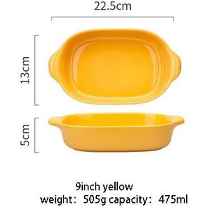 Mdzf 475/1050Ml Candy-kleurige Bakken Pan Rechthoekige Au Gratin Gerechten Roosteren Lasagne Pan Bakvormen Tray Keuken bakken Tool