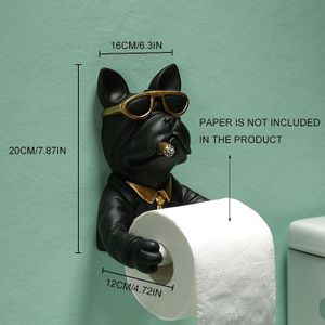 Honden Toiletpapierhouder - Decoratieve Dispenser voor een Vrolijke
