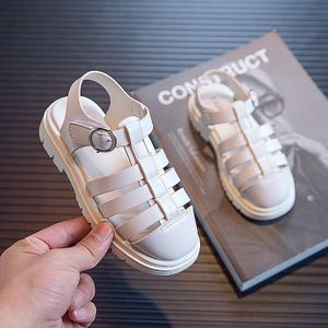 Chaussure Fille Meisjes Sandalen Kids Schoenen Mode Lederen Kinderen Romeinse Sandalen Sapato Infantil Grote Meisjes Schoenen Strand Sandalen