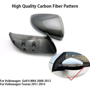 Carbon Look Side Wing Mirror Cover Voor Vw Golf 7.5 MK7 7 Gtd R Gti 6 Passat B7 Cc Scirocco polo 6R 6C MK6 Cap Voor Jetta 6 Mkvi