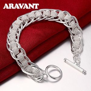 925 Zilveren Ronde Cirkels Armbanden Ketting Voor Vrouwen Charm Armband & Bangle